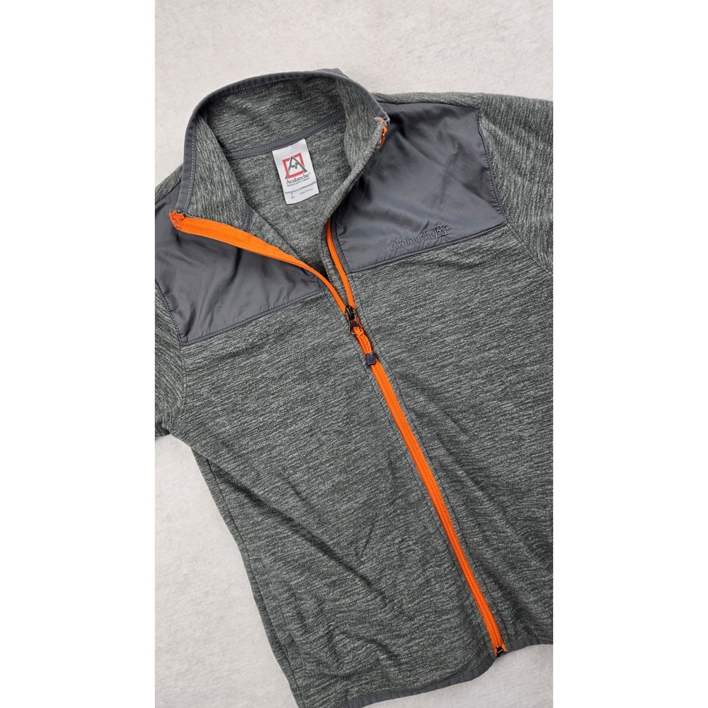 Avalanche Outdoor Supply Co. Fleece Jacket Full Zip Thumbhole Gray Boys Size S 8